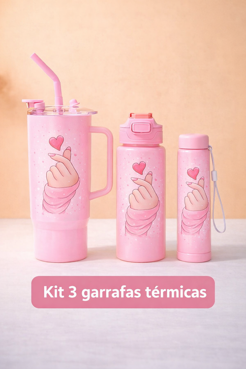 Kit 3 Garrafas TÉRMICAS- DORAMA