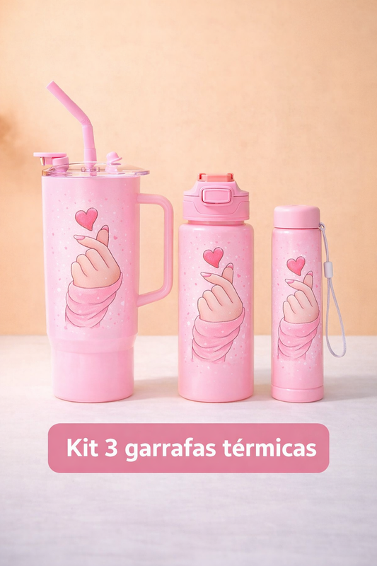 Kit 3 Garrafas TÉRMICAS- DORAMA