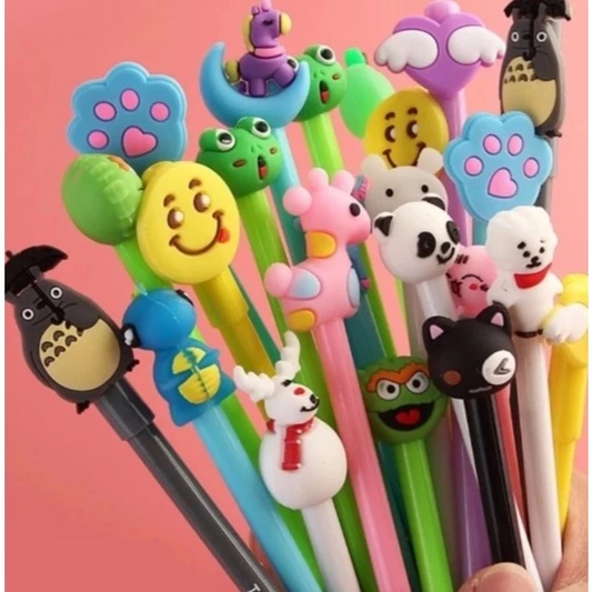 12 CANETAS EM GEL - ANIMADAS